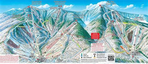 Sugarbush Trail Map Ski And Snowboard Snowboarding Ski Trails Area