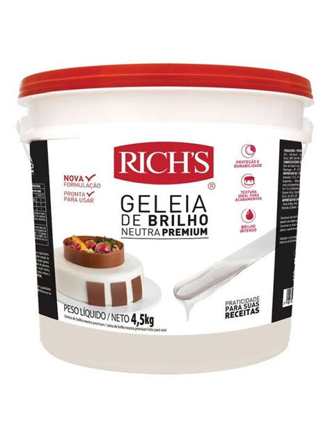 Slm Casa Do Confeiteiro Gel Ia De Brilho Neutra Premium Kg Richs