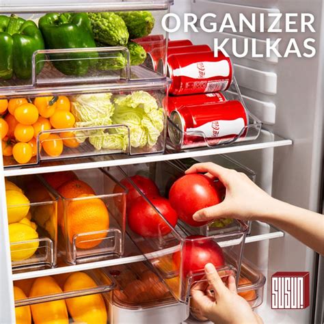 Jual Susun Organizer Kulkas Kontainer Kulkas Kotak Tempat