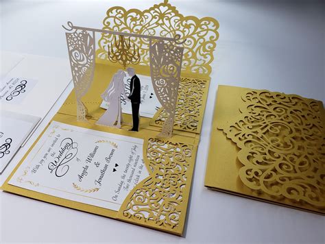 Pop Up Wedding Card Template Free - Mightyprintingdeals.com