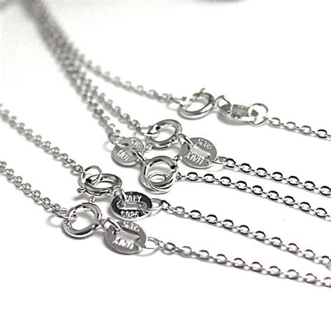 925 Sterling Silver Chain Necklaces 18 Inches Bulk 5 Finished Etsy