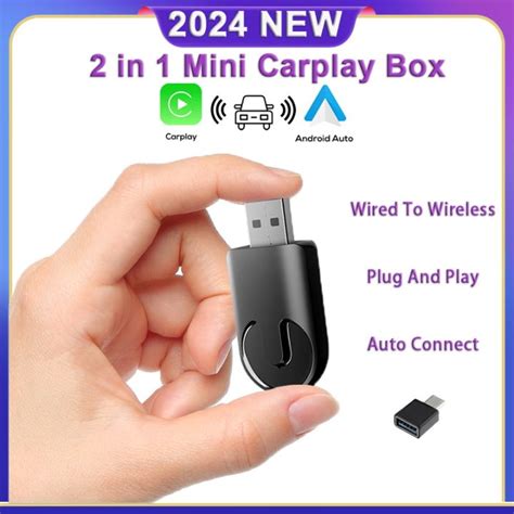 Acodo AI Mini Box Wired To Wireless Carplay Android Auto Smart Dongle