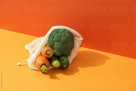 Organic Cotton Mesh Vegetables Bag By Stocksy Contributor Marc Tran