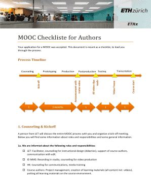 Fillable Online MOOC Checkliste For Authors Fax Email Print PdfFiller