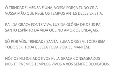 Ó TRINDADE IMENSA E UNA Músicas para Missa