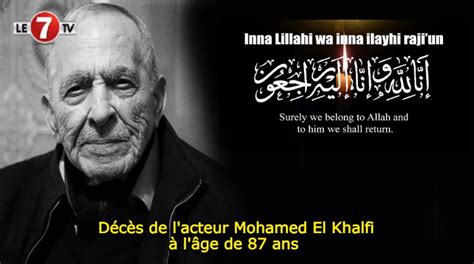 Décès de lacteur Mohamed El Khalfi à lâge de 87 ans Le7tv ma