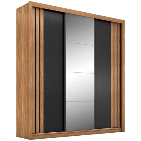 Guarda Roupa Casal Espelho Nude Pontofrio