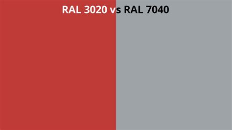 Ral 3020 Vs 7040 Ral Colour Chart Uk