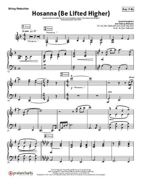 Hosanna Be Lifted Higher Sheet Music PDF Israel Houghton PraiseCharts