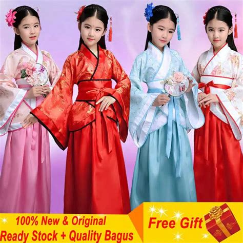 Hanfu Adat China Cina Cheongsam Dress Baju Kostum Tradisi Etnik