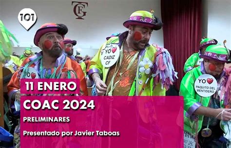 Preliminar Coac Carnaval C Diz Desde Teatro Falla Enero