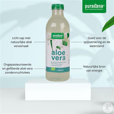 Purasana Vegan Aloe Vera Sap Bio Fles L Newpharma