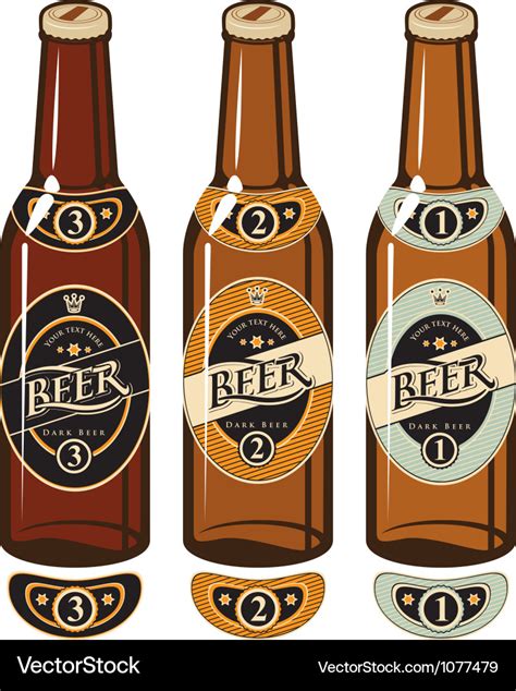 Bottle beer Royalty Free Vector Image - VectorStock