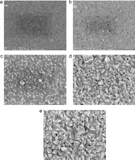 Sem Images Of The Surface Morphology At Various Thicknesses Of Sn 965