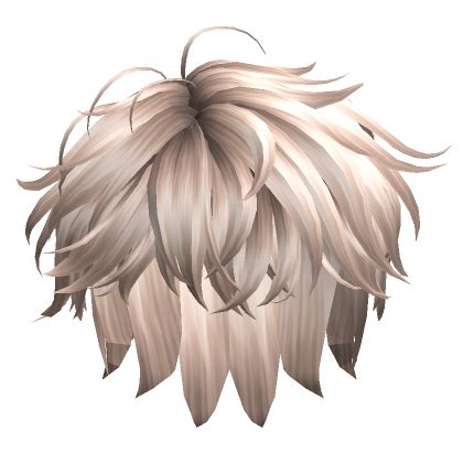 Messy Anime Hair In Platinum Blonde Roblox