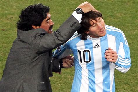 Maradona And Messi