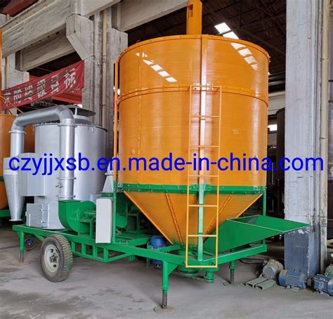 Ton Paddy Rotary Dryer Corn Rice Portable Silo Small Mobile Dryer