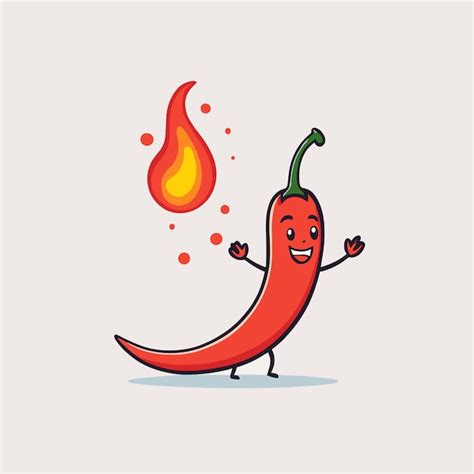 Premium Vector Red Hot Chili Pepper Vector Illustration