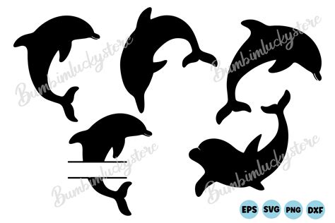 Dolphin Svg Bundle Graphic By Bumbimluckystore · Creative Fabrica