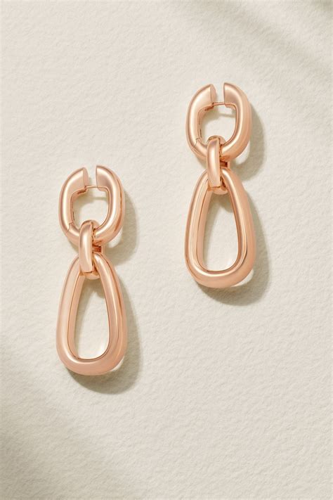 POMELLATO Iconica 18 Karat Rose Gold Earrings Boucles D Oreilles En