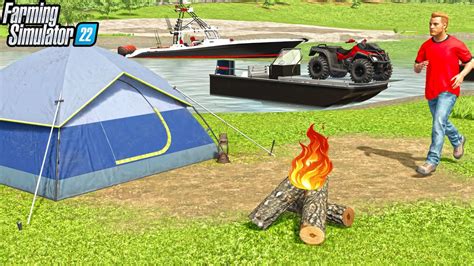 Private Island Camping Luxury Boats Farming Simulator Youtube