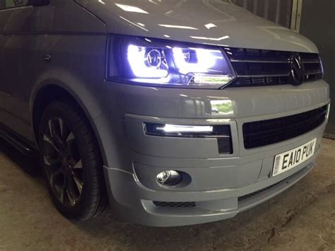 VW T5 Transporter Headlights Drl Light Bar 10 15 Brand New Free