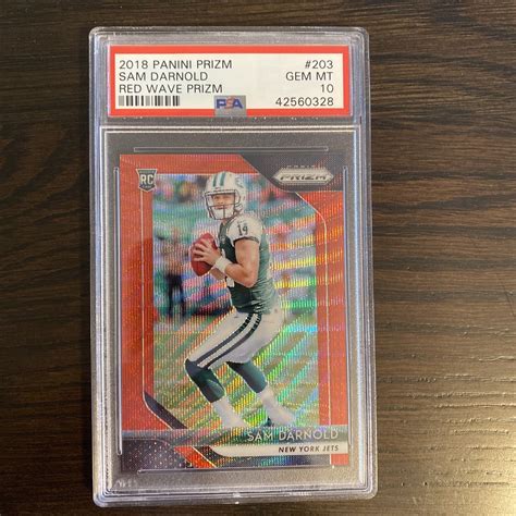 Sam Darnold Prizm Red Wave Psa Price Guide Sports