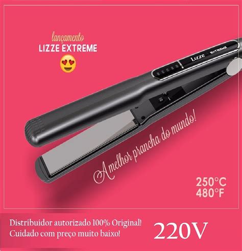 Prancha 127v Lizze Extreme 250ºc 480ºf Titanium Profis R 405