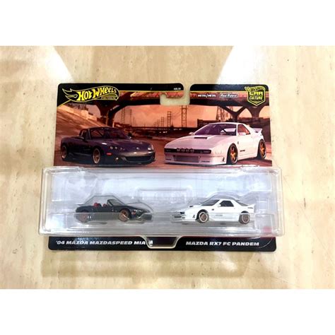 Hot Wheels Premium Twin Pack Mazda Mazdaspeed Miata Mazda Rx Rx