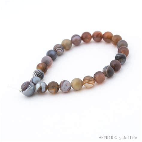 Botswana Agate Power Bracelet Crystal Life Technology Inc