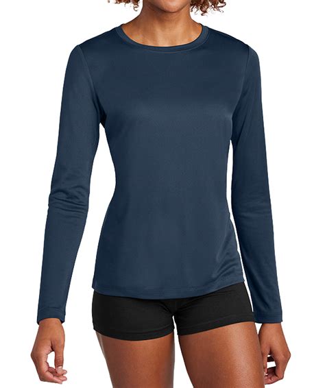 Customink Sizing Line Up For Sport Tek Women S Upf Long Sleeve