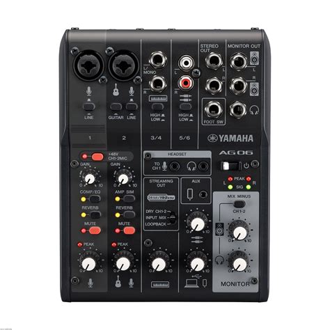 Yamaha AG06MK2 Live Streaming Mixer