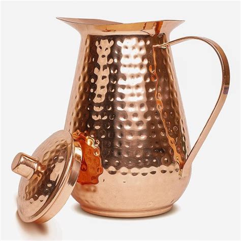 Amazon Artisans Anvil Copper Pitcher W Copper Handle And Lid