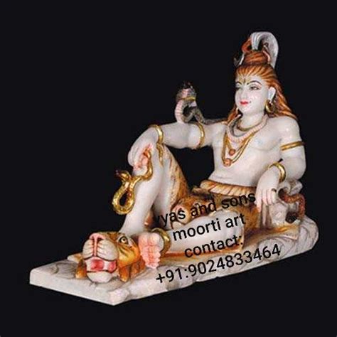 Painted Hindu Exquisite Shiva Marble Statue For Worship Size Min 12