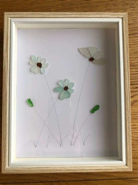 Sea Glass Flowers Etsy Uk