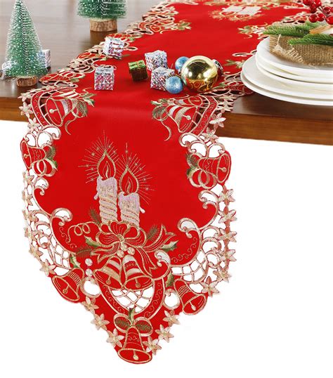 Amazon GRANDDECO Christmas Holiday Table Runner For Farmhouse