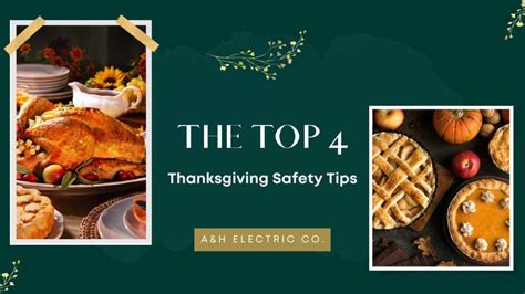 The Top 4 Thanksgiving Safety Tips Aandh Electric