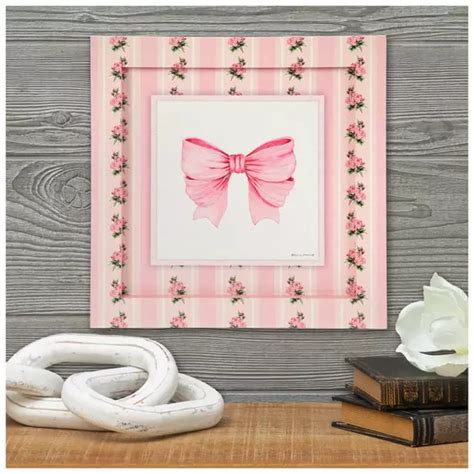 pink bow stripes wood wall decor hobby lobby
