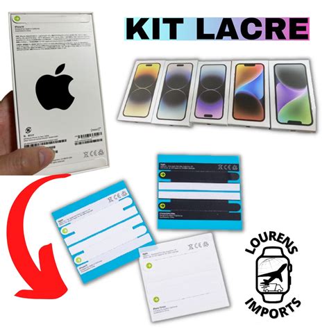 Kit Lacre Para Caixa De Iphone Pro Pro Max Lacres Premium