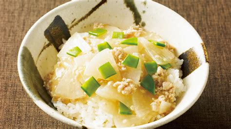 大根と鶏ひき肉のあんかけ丼 レシピ 秋山 能久さん｜みんなのきょうの料理