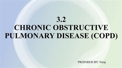 1 Copd Chronic Obstructive Pulmonary Disease Ppt