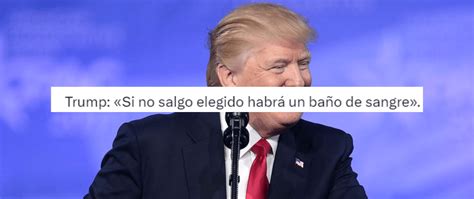 Qué dijo Donald Trump sobre el baño de sangre en un mitin y su