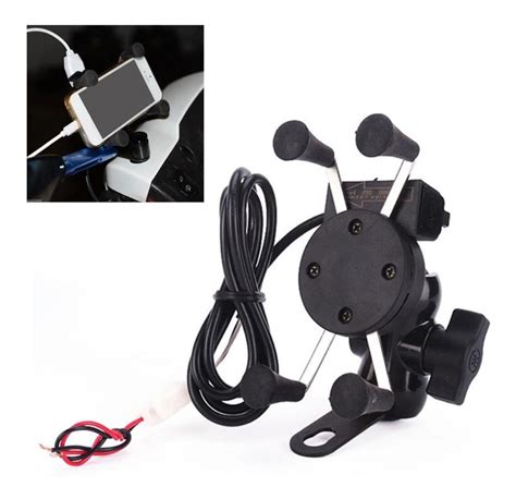 Suporte Celular Para Moto Carregador Usb Gps Garra X Nfe MercadoLivre