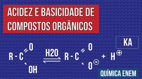 Acidez E Basicidade De Compostos Orgânicos - ACIDEZ E BASICIDADE DE COMPOSTOS ORGÂNICOS | Química para o Enem ...