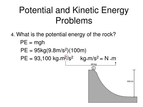 Ppt Potential And Kinetic Energy Problems Powerpoint Presentation