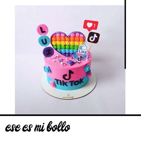 Torta Tik Tok Torta Pop It Bollos