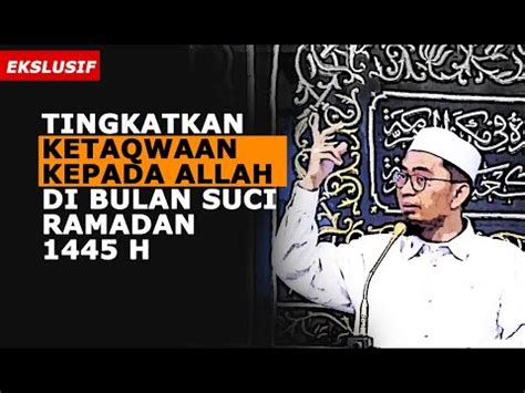 Tingkatkan Ketaqwaan Di Bulan Ramadan Ustadz Dr Adi Hidayat Lc MA