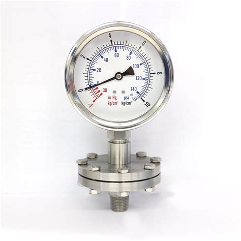 Manometro Con Separatore A Membrana Dpg Vac Kg Ss Seasons Gauge