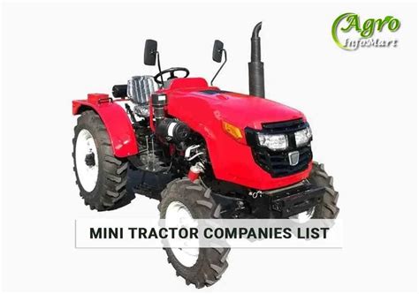 Top Rated Mini Tractor Manufacturers Companies In India