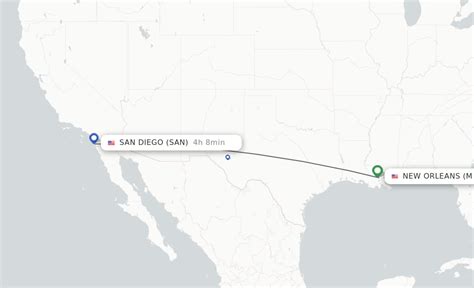 Direct Non Stop Flights From New Orleans To San Diego Schedules